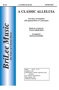 cover A Classic Alleluia Two-Part choral sheet music cover